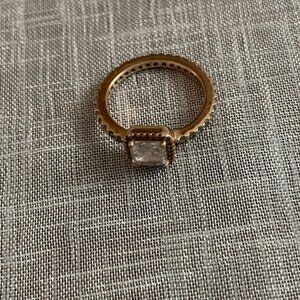 Pandora Rose Square Halo Ring